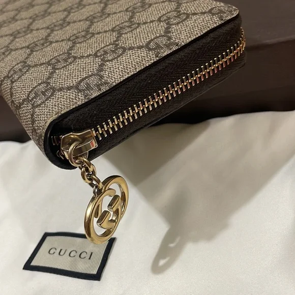Sold‼️‼️Authentic Gucci Monogram Long Zippy Wallet💓 - Picture 6 of 17